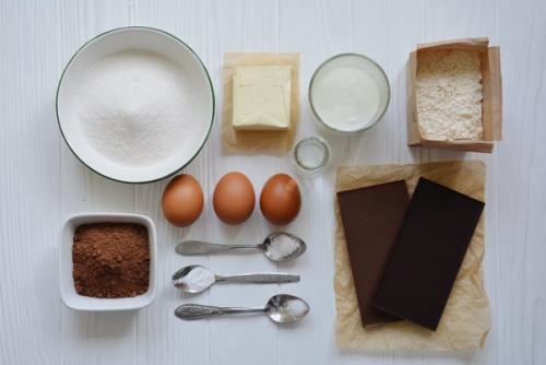 Ванильный кекс с влажной шоколадной начинкой. 01 Ванильный кекс с влажной шоколадной начинкой. 01