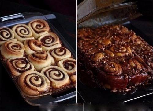 Липкие булочки с корицей и грецкими орехами. 03 Липкие булочки с корицей и грецкими орехами. 03