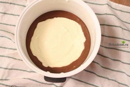 Как приготовить шоколадный пирог с творожной начинкой в мультиварке. 02 Как приготовить шоколадный пирог с творожной начинкой в мультиварке. 02