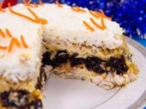 Салат Новогодний. 500 г Филе индейки (или куриного). 07 Салат Новогодний. 500 г Филе индейки (или куриного). 07