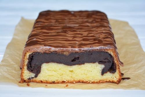 Ванильный кекс с влажной шоколадной начинкой. 09 Ванильный кекс с влажной шоколадной начинкой. 09