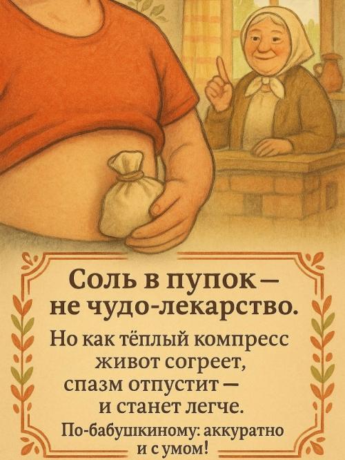 Соль в пупок - как бабушка учила! 01 Соль в пупок - как бабушка учила! 01