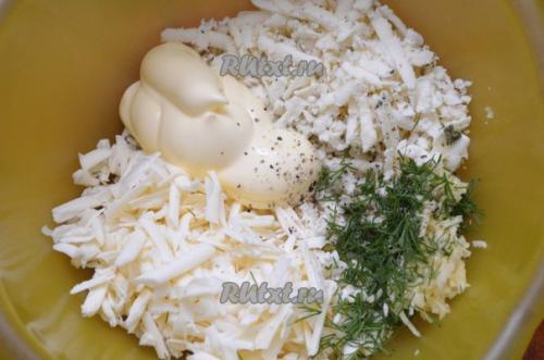 Сырная закуска.  Ингредиенты: 03