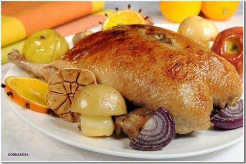 Идея для новогоднего стола: фаршированная утка. 01
