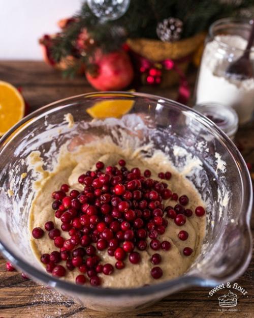 Рецепт кекса с клюквой. 04 Рецепт кекса с клюквой. 04