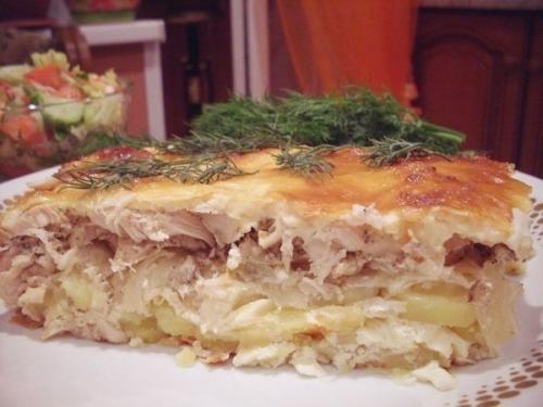 Сочная запеканка с курочкой. Сочная запеканка с курочкой.