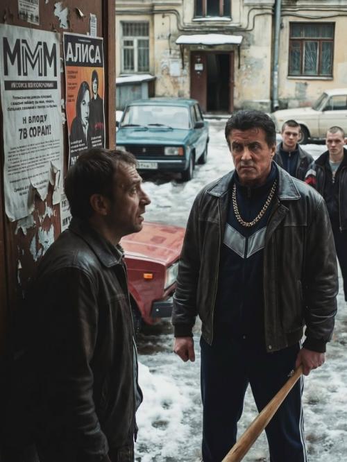 Представьте, что звезды голливуда оказались в России 90-х - во времена своей молодости. 03