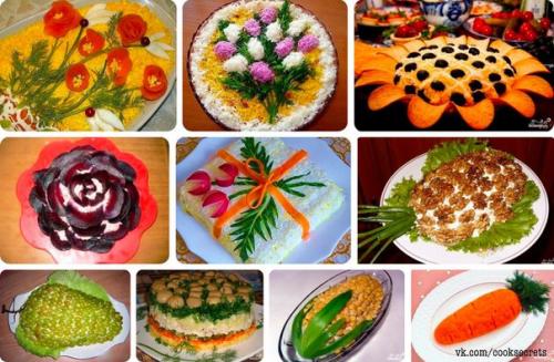 Топ 10 самых вкусных и красивых салатов к 8 марта?