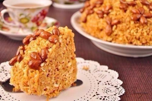 Чак - чак.  Ингредиенты (на одно блюдо размером 24-26 см: 01