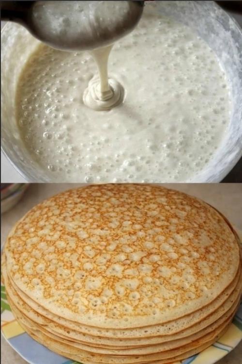Заварное тесто для блинов (надёжный рецепт).

