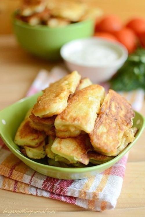 Кабачки в кляре.