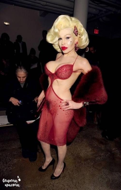 Это Аманда лепор, эта женщина потратила тысячи долларов на пластические операции, ее тело считается самым дорогим в мире. 04