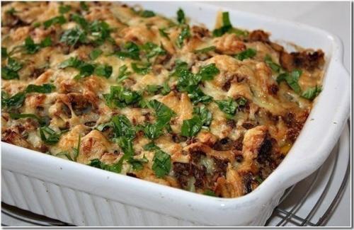 Картофельная запеканка с грибами и куриным фаршем. Картофельная запеканка с фаршем и грибами.