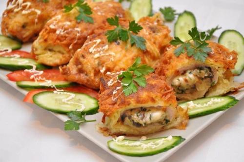 Котлеты в картофельной шубе. Котлеты в картофельной шубе.