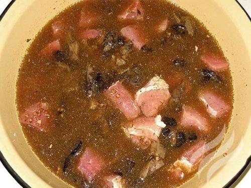 Гречка с мясом и грибами. 04