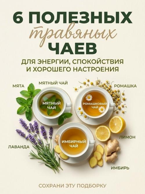 Травяные чаи могут создавать совершенно разное настроение.


