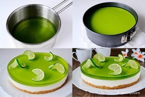 Желейный торт без выпечки с лаймовым вкусом. 03