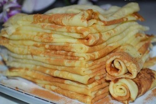 Блинчики.  Ингредиенты:  3 яйца.