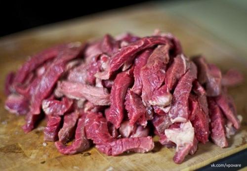 Бефстроганов с грибами и сливками. 03 Бефстроганов с грибами и сливками. 03