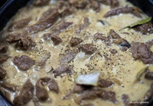 Бефстроганов с грибами и сливками. 08 Бефстроганов с грибами и сливками. 08