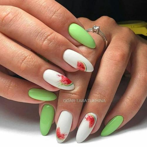 Яркого арбузного маникюра вам в ленту. 02