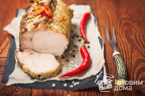 Свиная корейка в духовке. 04 Свиная корейка в духовке. 04