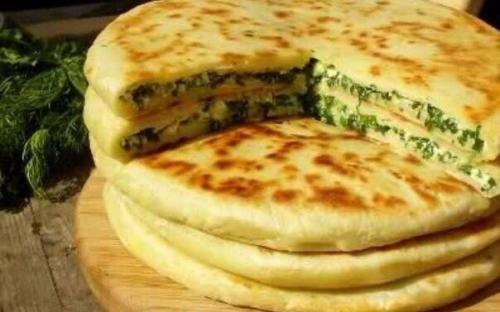 Хачапури с зеленью.