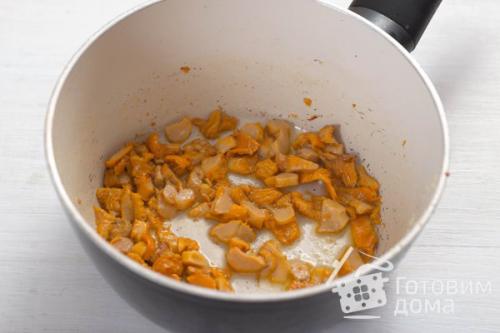 Творожные булочки с курицей и лисичками. 04 Творожные булочки с курицей и лисичками. 04