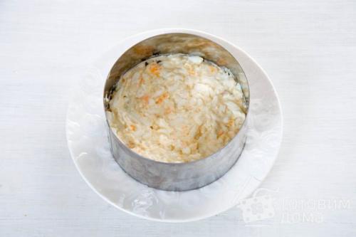 Салат с копченой курицей и помидорами Яркий Праздник. 06