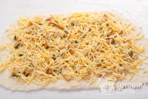 Творожные булочки с курицей и лисичками. 07 Творожные булочки с курицей и лисичками. 07