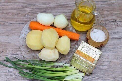 Суп с плавленными сырками. 01