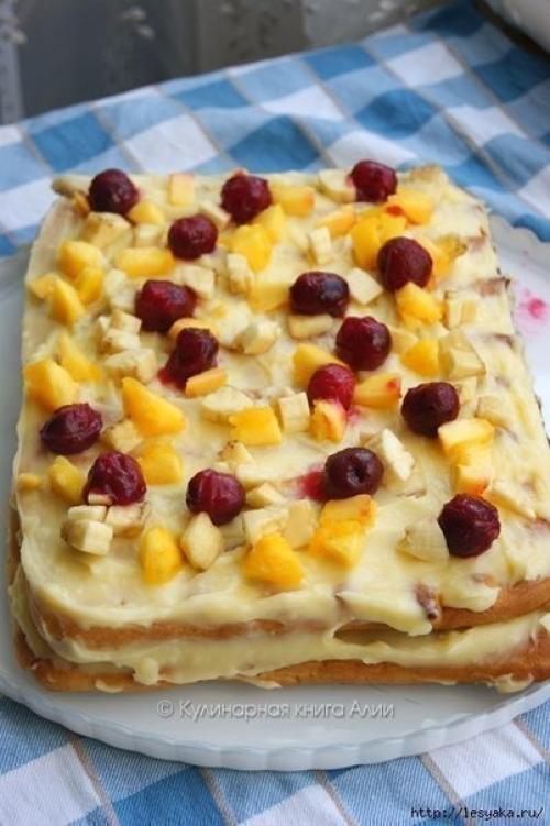 Оригинальный и вкусный летний торт Тропиканка. 05 Оригинальный и вкусный летний торт Тропиканка. 05