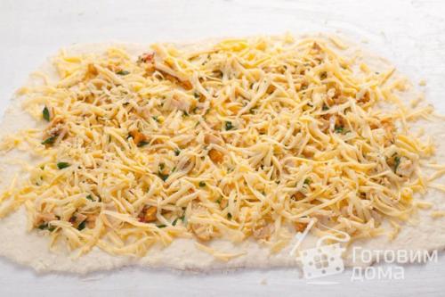 Творожные булочки с курицей и лисичками. 07 Творожные булочки с курицей и лисичками. 07