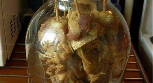 Мы готовим дома шашлык в банке. 01