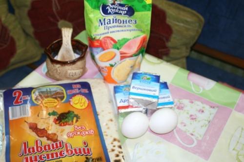 Лаваш, жареный с сыром. 02