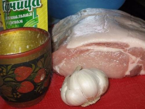 Запеченная в горчице свинина. 01 Запеченная в горчице свинина. 01