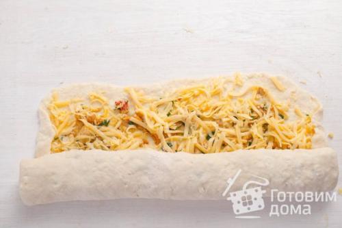 Творожные булочки с курицей и лисичками. 08 Творожные булочки с курицей и лисичками. 08