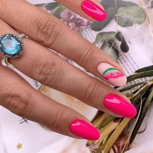 Яркого арбузного маникюра вам в ленту. 07
