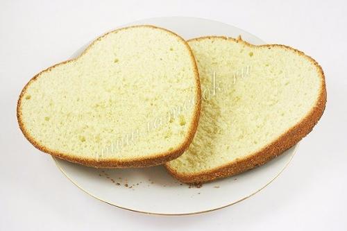 Торт бисквитный с фруктами, желе и йогуртом. 04