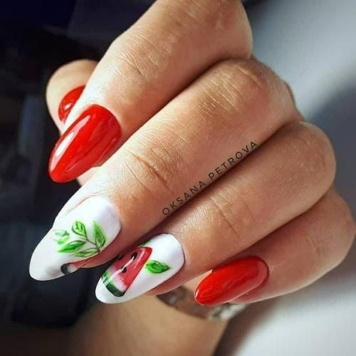 Яркого арбузного маникюра вам в ленту. 01