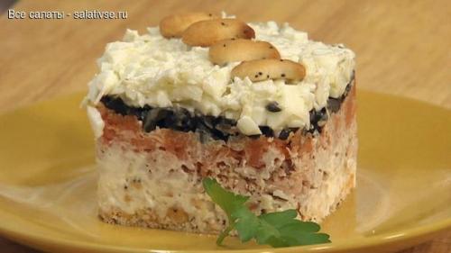 Рецепты вкуснейших салатов на праздничный стол. 03 Рецепты вкуснейших салатов на праздничный стол. 03