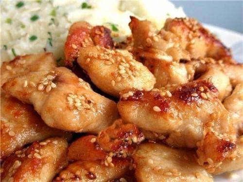 Куриные грудки по - восточному.