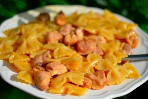 Фарфалле с курицей и мёдом. Фарфалле с курицей и мёдом.