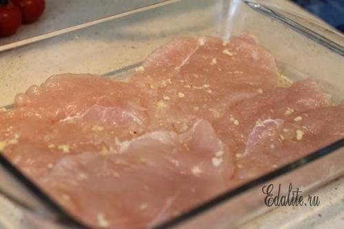 Куриный стейк с овощами. 01