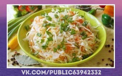 Великолепный рецепт.  Остренькая капуста быстрого приготовления.