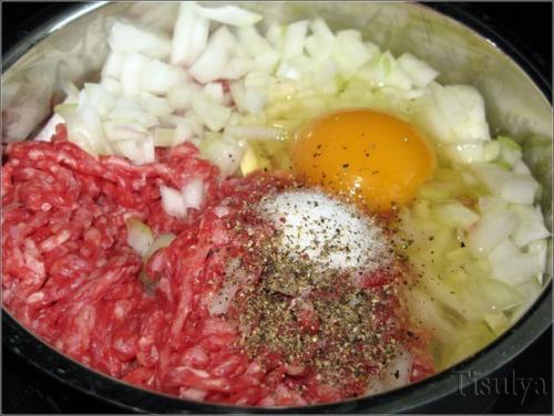 Треугольные котлетки. Ингредиенты: 01 Треугольные котлетки. Ингредиенты: 01