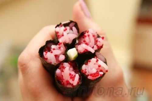 Кадзари - суши цветок. 03 Кадзари - суши цветок. 03