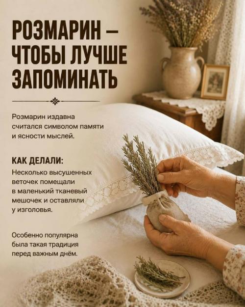А вы знали, что раньше под подушку клали не только травы для аромата? 04