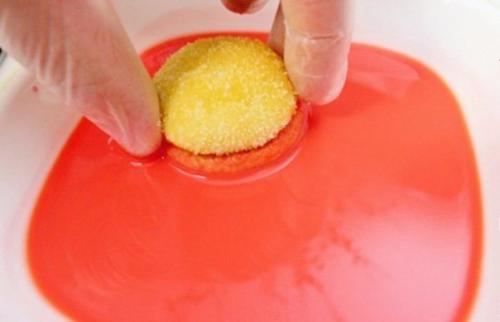 Пирожное Персики.  Ингредиенты: 07