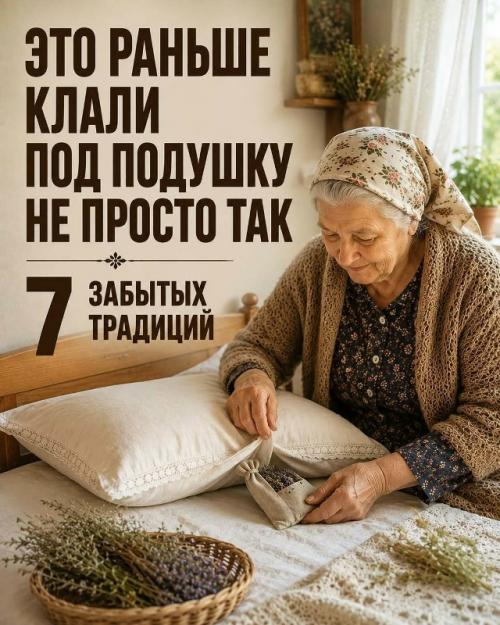 А вы знали, что раньше под подушку клали не только травы для аромата? 

